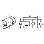 Picture of Gold Single Shelf Clamp