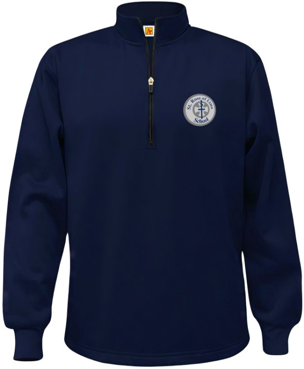 Picture of 2XL Perf Navy SRL Fleece Quarter-Zip Sweatshirt
